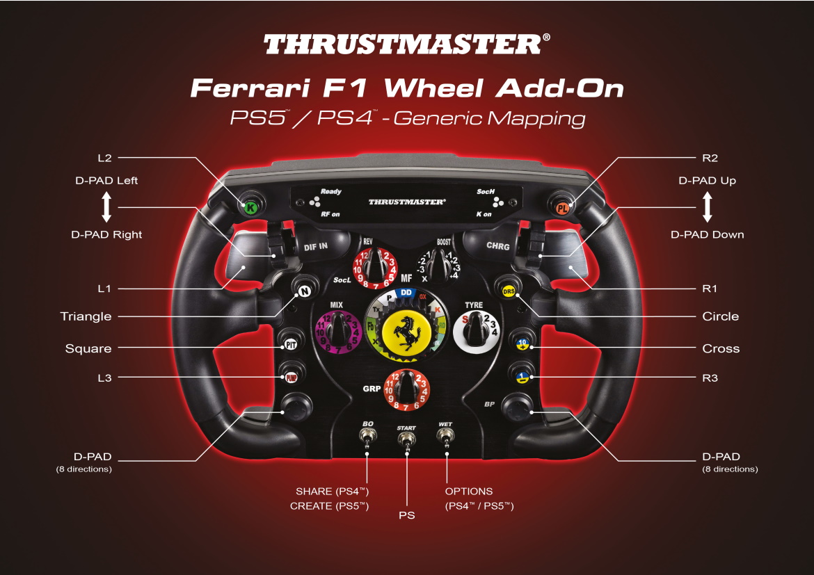 T300RS GT版力反馈方向盘- Thrustmaster（图马思特） - 支持