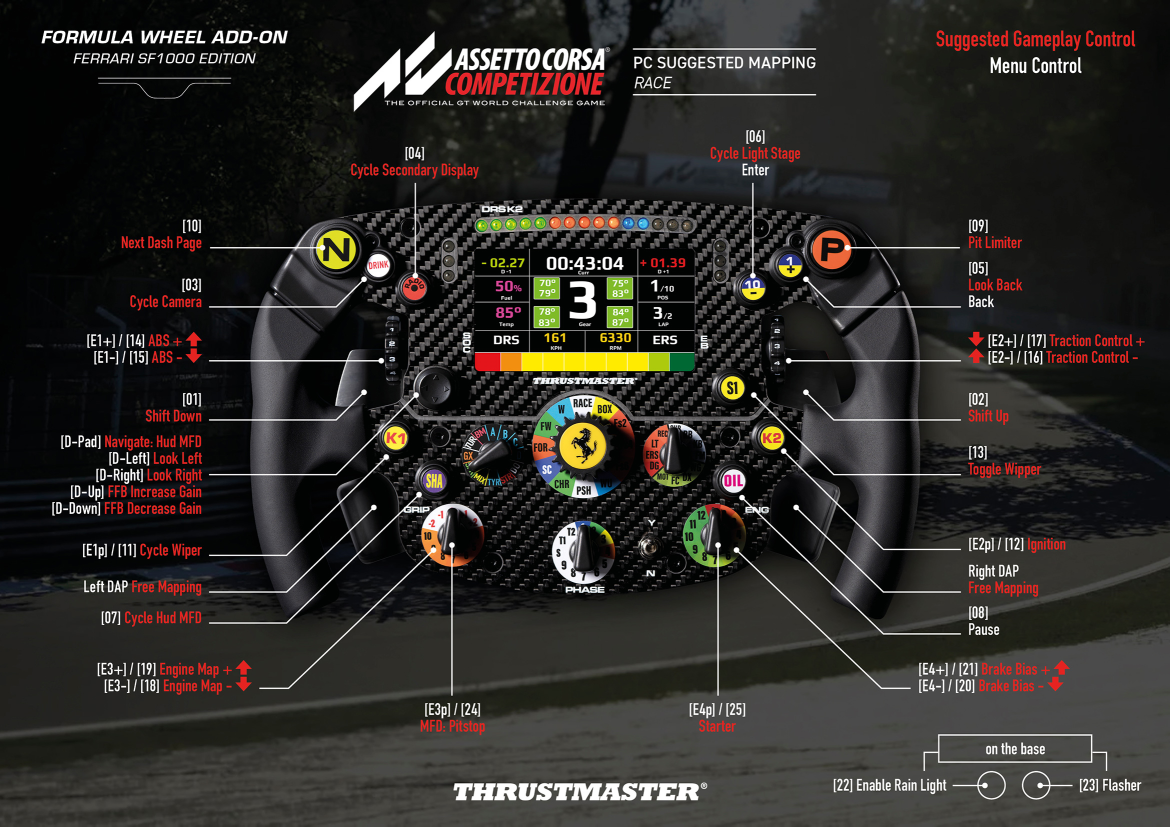 Formula Wheel Add-On Ferrari SF1000 Edition - Thrustmaster 