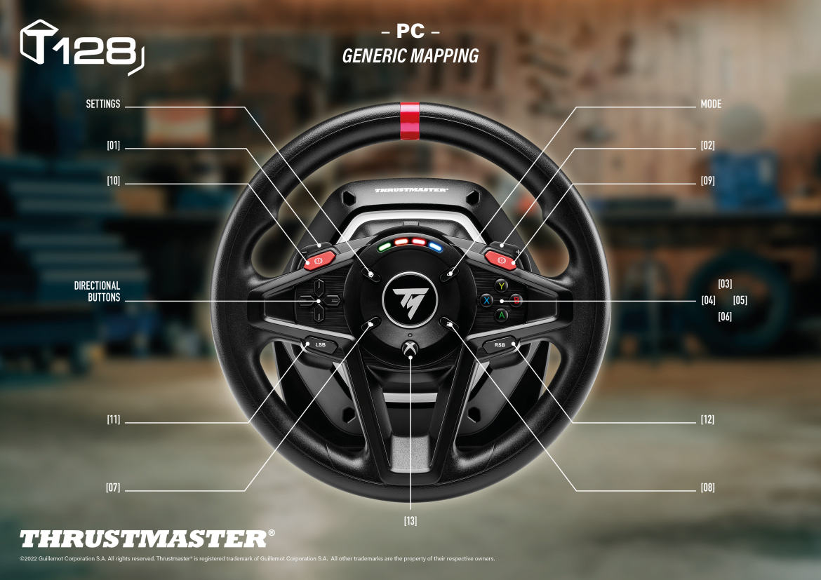 Thrustmaster - Pack T128 Volant + Pédale PC / Xbox