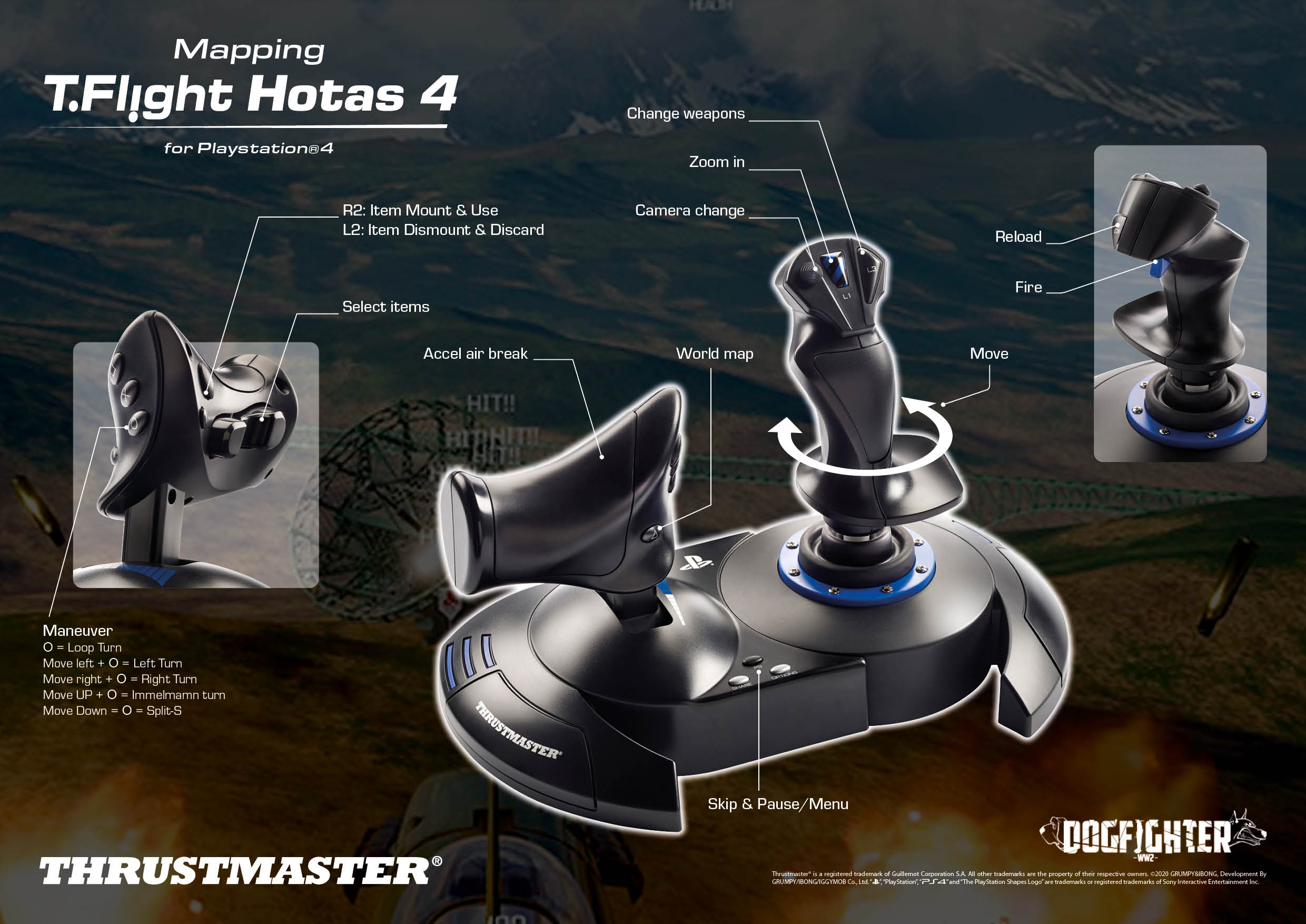店舗・通販 Thrustmaster 4 Hotas Flight T スラストマスター その他
