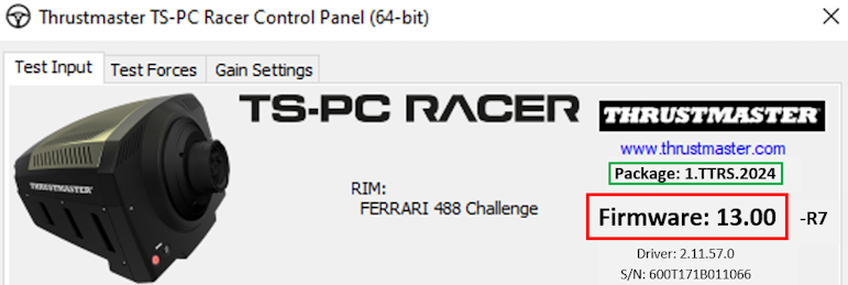 TS-PC Racer Ferrari 488 Challenge Edition - Thrustmaster